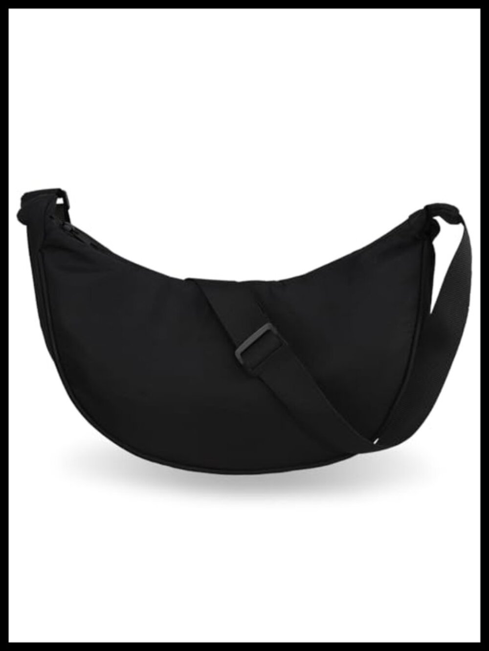 Crescent Crossbody Bag Nylon Adjustable Strap Sling Purse Lightweight